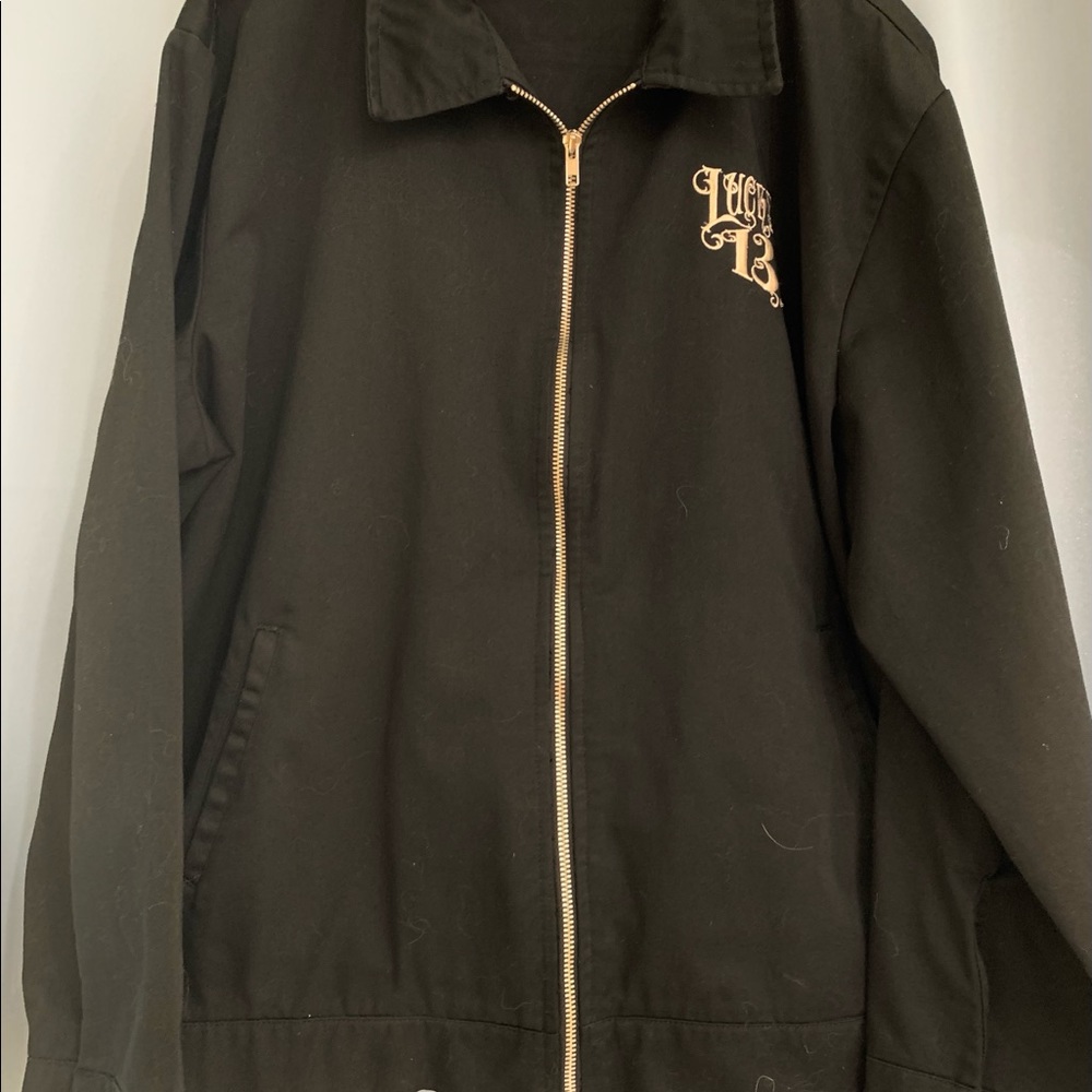 Lucky 13 Black canvas jacket.